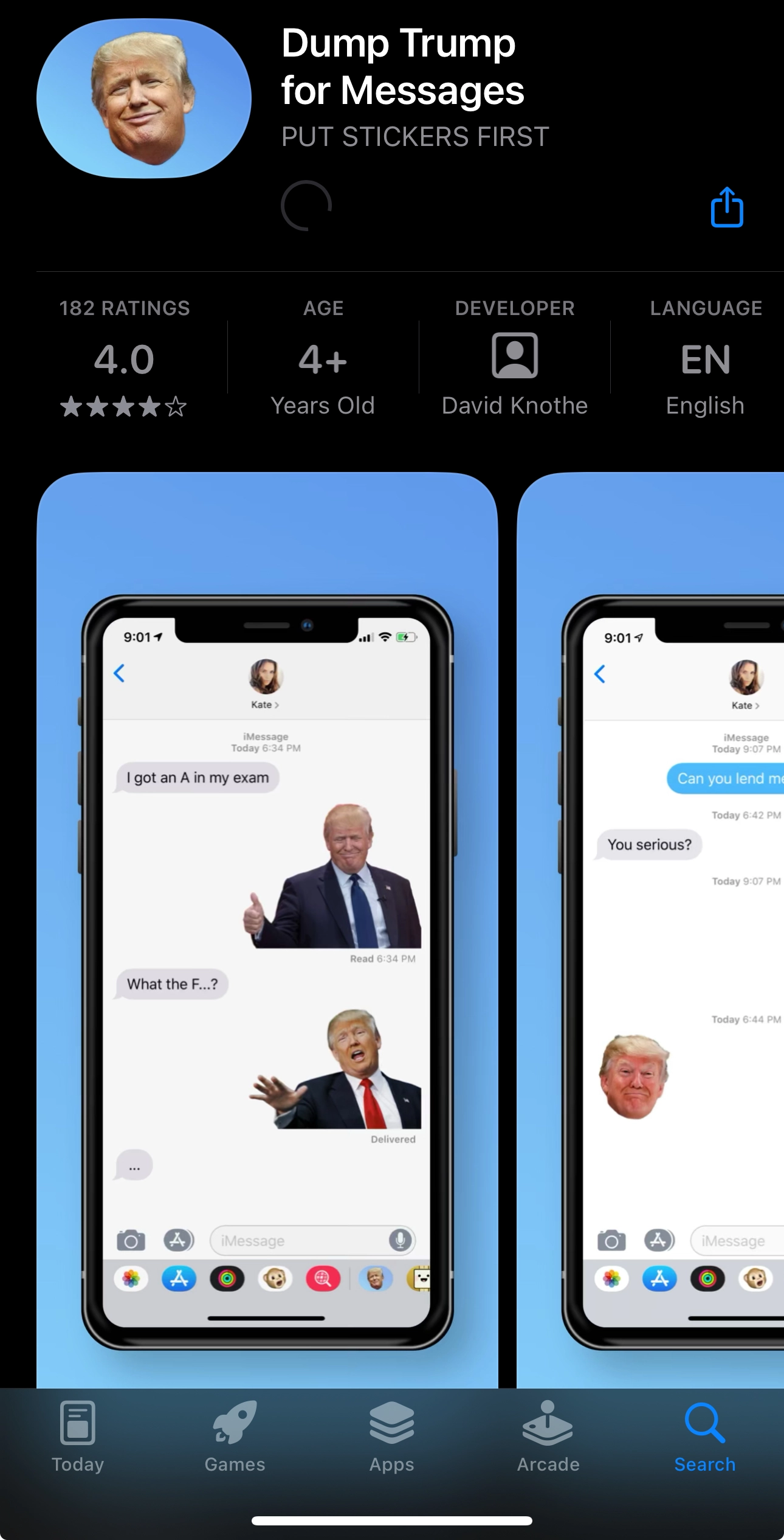 一款好玩的川普头像应用 for iMessages，免费的！ - 软件交流银魂 - 科技改变生活 - 万事屋 | 生活·动漫·娱乐综合社区-银魂同好聚集地