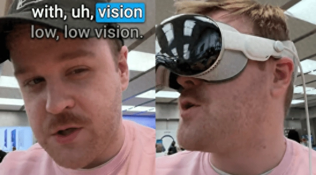 视障人士体验苹果Vision Pro头显：比真实视力看得更清晰 - 万事屋 | 生活·动漫·娱乐综合社区-银魂同好聚集地