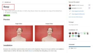 AI换脸工具离线版，一键更换视频/图片人物脸部：Roop（ Face Swap技术） - 万事屋
