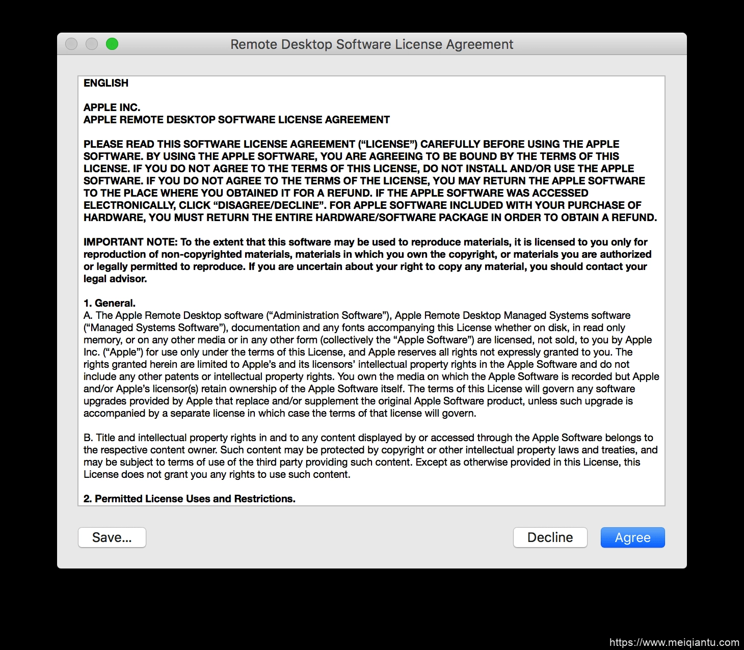 教你如何免费获得价值518元的Apple Remote Desktop，简称“洗白”！