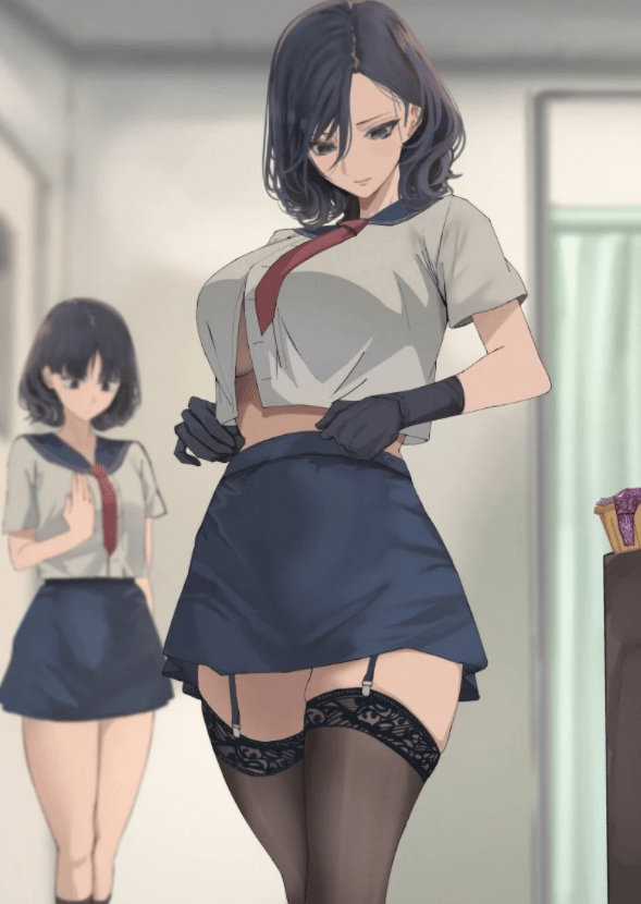 最近很火的二次元保健老师美图 开学视力测试的难度好像有点高 - 万事屋 | 生活·动漫·娱乐综合社区-银魂同好聚集地