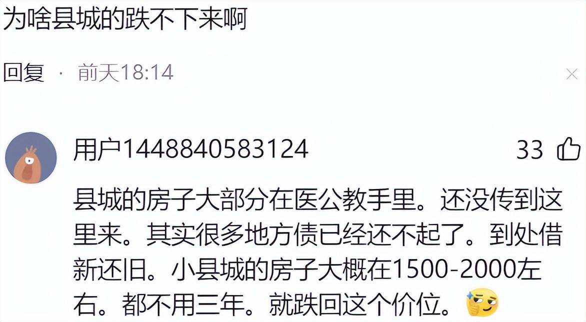 你们那房价跌的狠不狠？你见过最离谱的房价是多少？网友：4w变4k-1