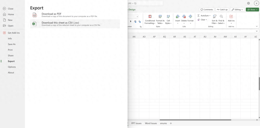 Microsoft Excel 网络版应用现在可以.CSV 文件格式导出工作表 - 万事屋 | 生活·动漫·娱乐综合社区-银魂同好聚集地