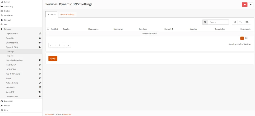 【转载】OPNsense配置动态DNS-1 【转载】OPNsense配置动态DNS-1