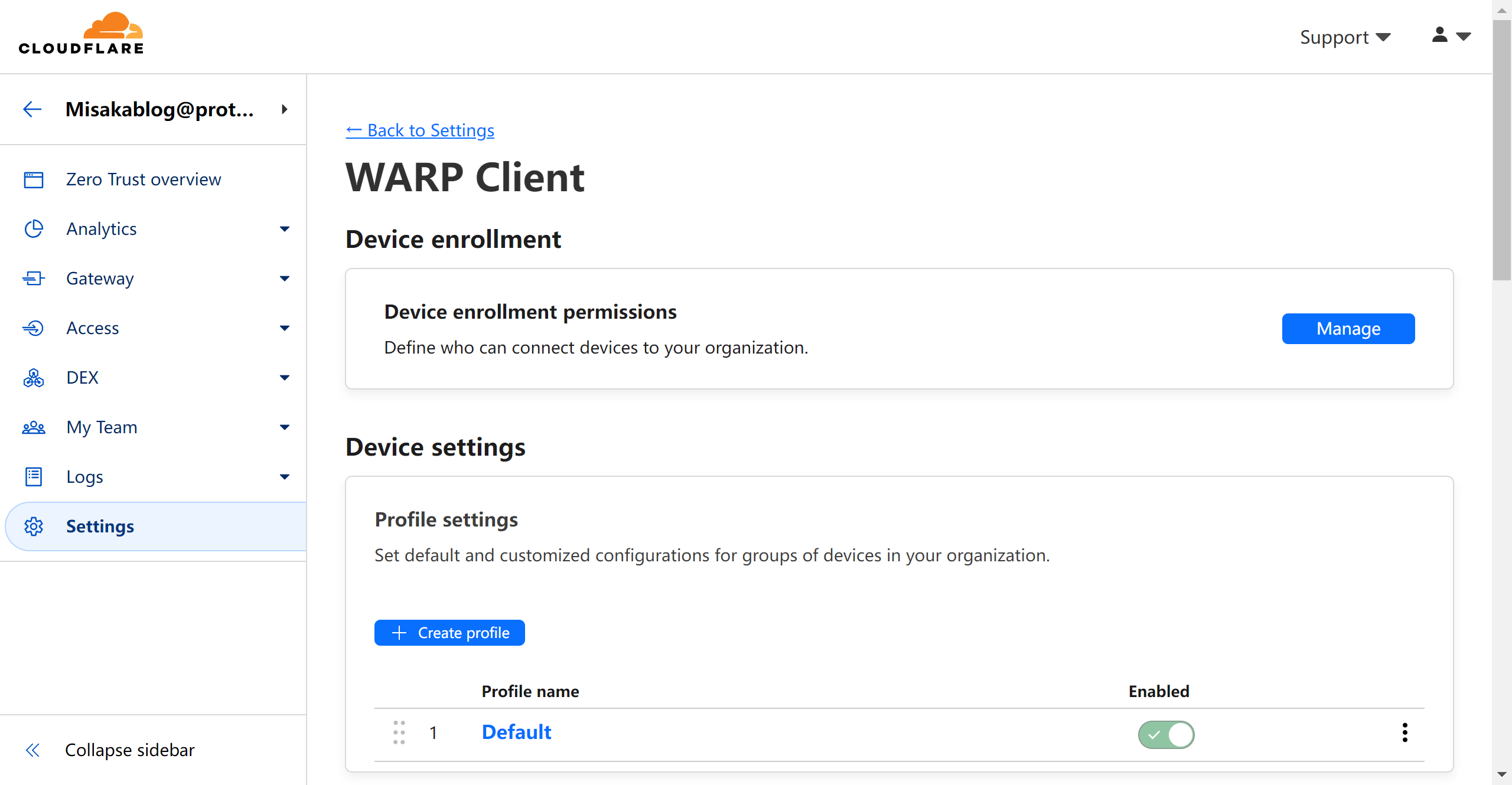在 Windows 的 WARP 客户端的 Zero Trust 账户状态启用代理模式 - 万事屋 | 生活·动漫·娱乐综合社区-银魂同好聚集地