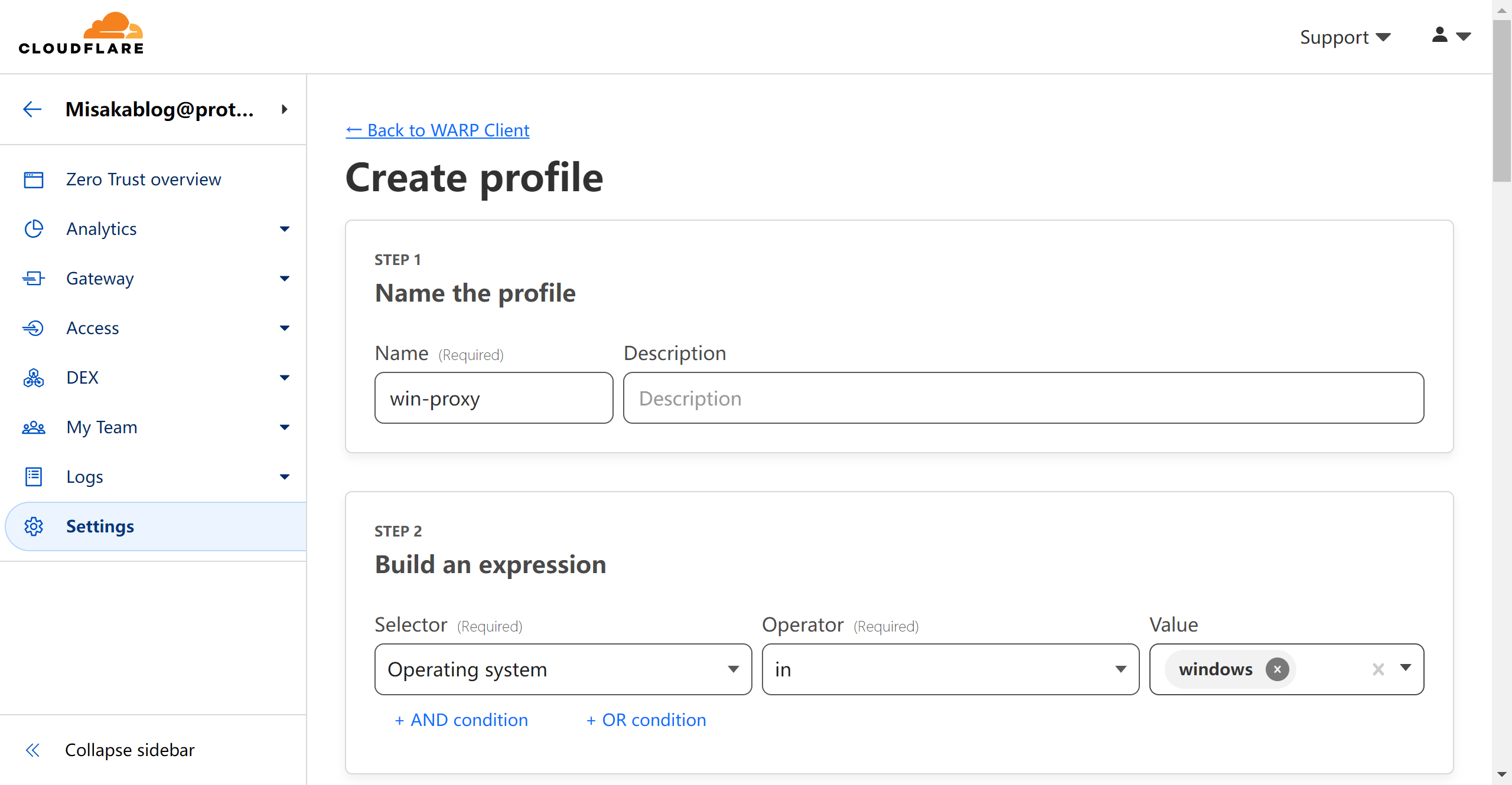 在 Windows 的 WARP 客户端的 Zero Trust 账户状态启用代理模式 - 万事屋 | 生活·动漫·娱乐综合社区-银魂同好聚集地