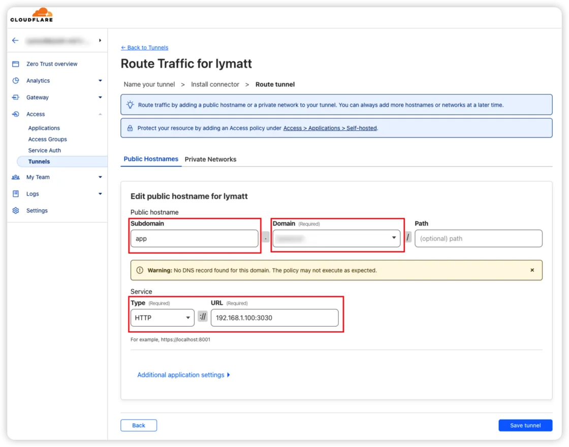 利用CloudFlare Tunnel 实现免费内网穿透-1 利用CloudFlare Tunnel 实现免费内网穿透-1