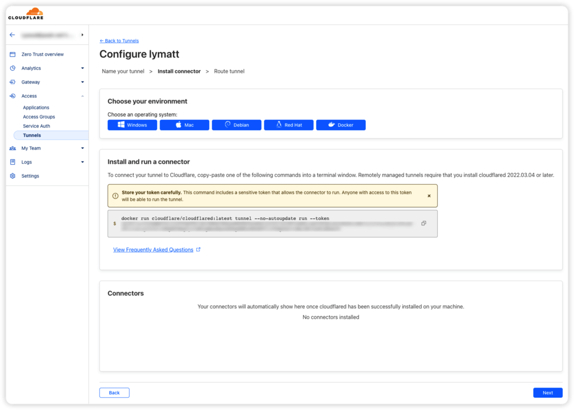 利用CloudFlare Tunnel 实现免费内网穿透-1 利用CloudFlare Tunnel 实现免费内网穿透-1