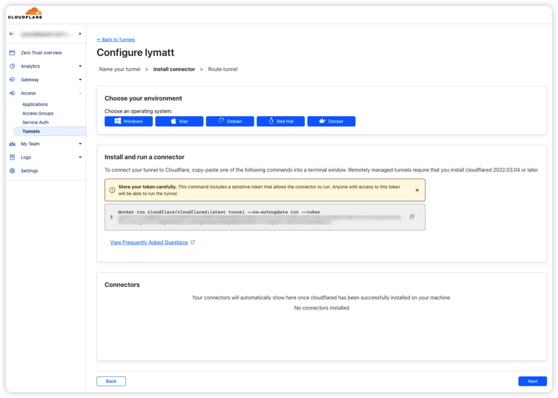 利用CloudFlare Tunnel 实现免费内网穿透-1 利用CloudFlare Tunnel 实现免费内网穿透-1