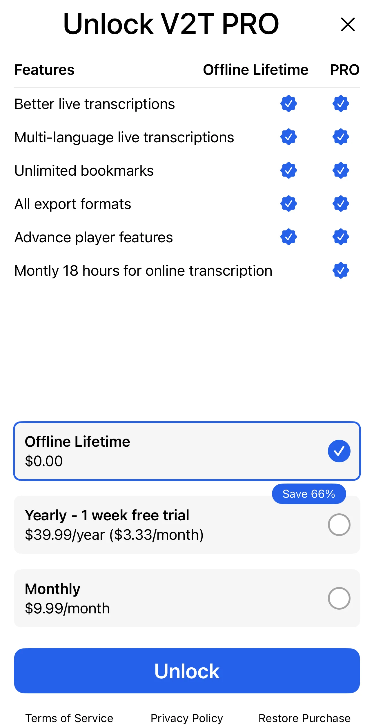 价值298元的iOS应用正在限免中：Live transcribe speech to text-1