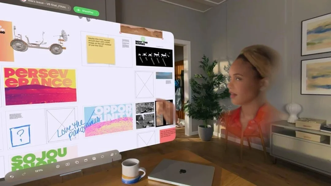 苹果Spatial Persona初体验：支持5人沉浸式虚拟聊天、看视频-1
