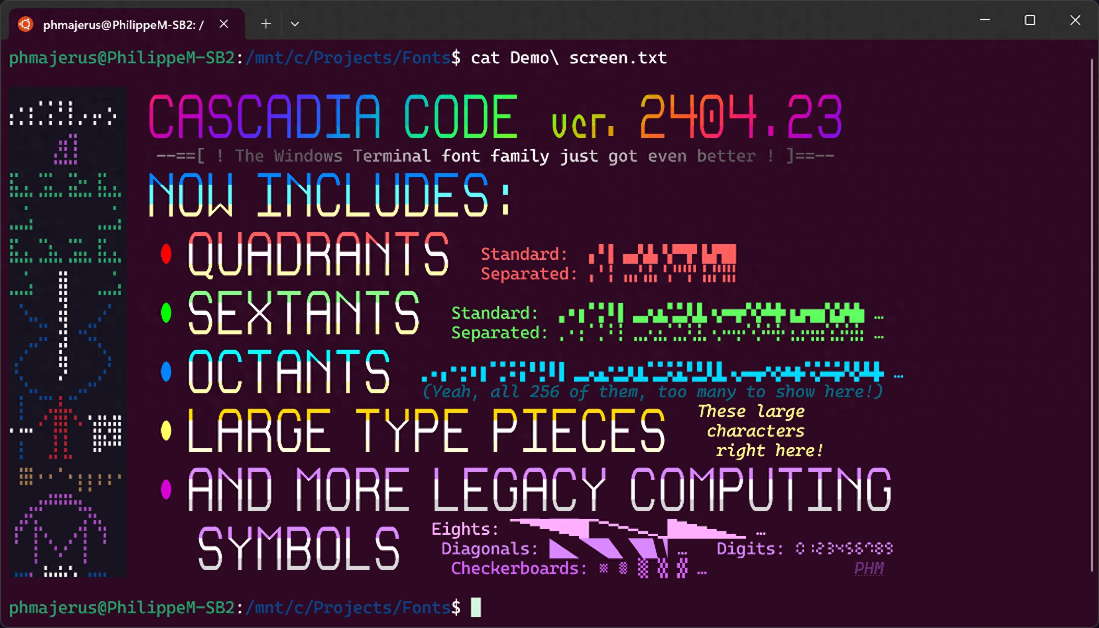 微软更新Cascadia Code：面向开发人员的开源字体 - 万事屋 | 生活·动漫·娱乐综合社区-银魂同好聚集地