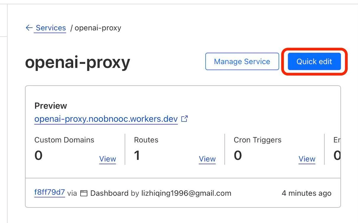 使用Cloudflare Workers生成不用魔法的OpenAI接口-1 使用Cloudflare Workers生成不用魔法的OpenAI接口-1