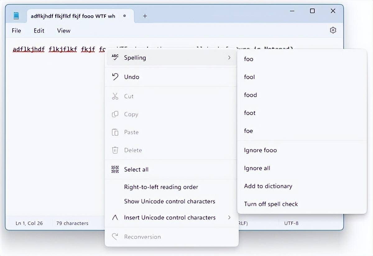 Windows 11记事本喜迎升级：支持拼写检查、自动纠错 - 万事屋 | 生活·动漫·娱乐综合社区-银魂同好聚集地