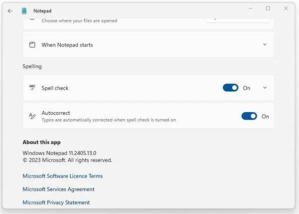 Windows 11记事本喜迎升级:支持拼写检查、自动纠错-1 Windows 11记事本喜迎升级:支持拼写检查、自动纠错-1
