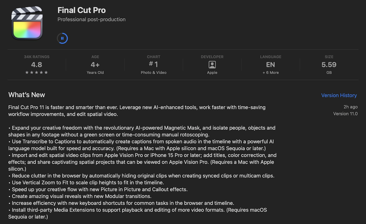 苹果家的Final Cut Pro迎来大更新，Final Cut Pro 11来了！ - Apple银魂 - 科技改变生活 - 万事屋 | 生活·动漫·娱乐综合社区-银魂同好聚集地