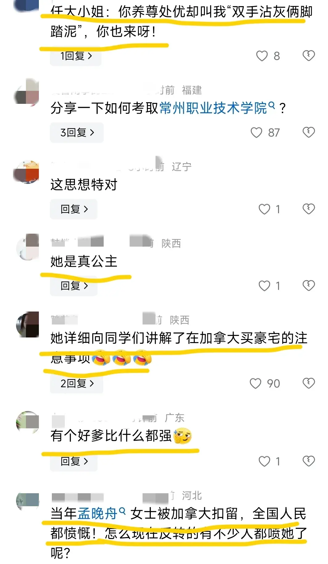 孟晚舟说仰望星空同时要双手沾灰两脚沾泥，评论却啪啪打脸 - 生活银魂 - 大众生活 - 万事屋 | 生活·动漫·娱乐综合社区-银魂同好聚集地