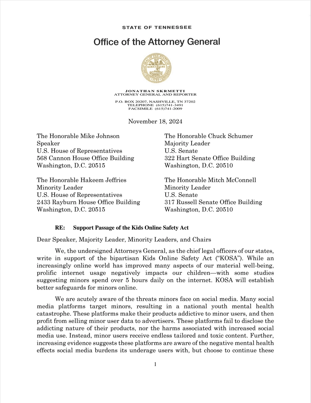 数十个州要求美国国会废除《儿童在线安全法案》