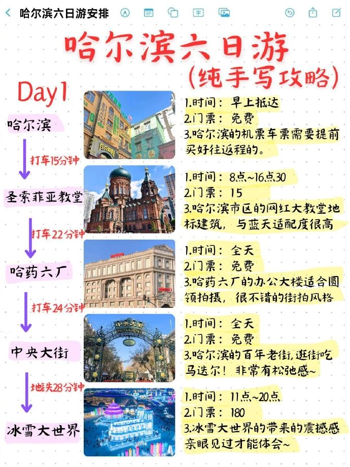 有网友整理了哈尔滨六日游保姆级攻略，送给南方小土豆们 - 生活银魂 - 大众生活 - 万事屋 | 生活·动漫·娱乐综合社区-银魂同好聚集地