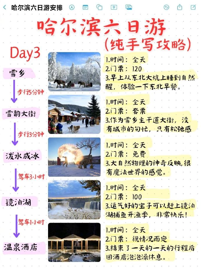 有网友整理了哈尔滨六日游保姆级攻略，送给南方小土豆们 - 万事屋 | 生活·动漫·娱乐综合社区-银魂同好聚集地