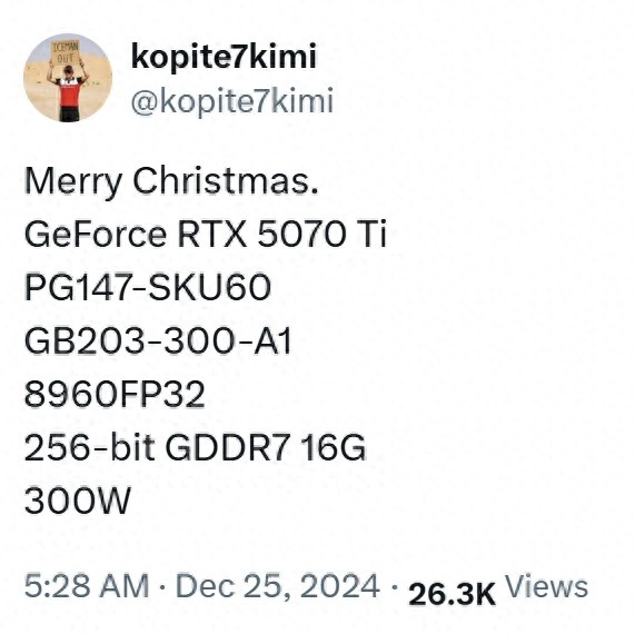 NVIDIA GeForce RTX 5070 和 RTX 5070 Ti 最终规格似乎已经确认 - 万事屋 | 生活·动漫·娱乐综合社区-银魂同好聚集地