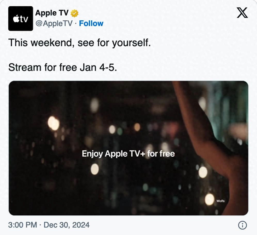 Apple TV+ 将于本周末免费提供流媒体服务 - Apple银魂 - 科技改变生活 - 万事屋 | 生活·动漫·娱乐综合社区-银魂同好聚集地