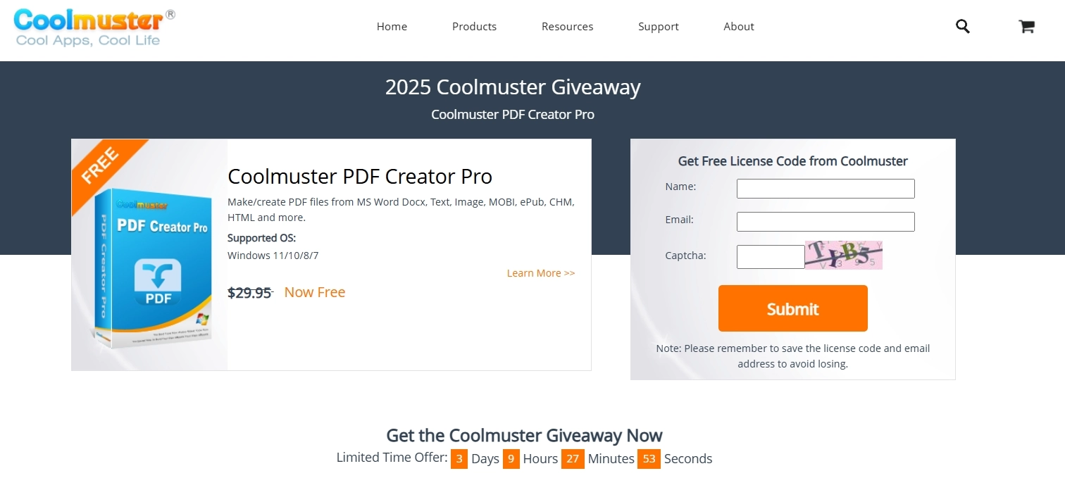 去薅羊毛吧！价值29.9美刀的Coolmuster PDF Creator Pro免费官方注册活动 - 软件交流银魂 - 科技改变生活 - 万事屋 | 生活·动漫·娱乐综合社区-银魂同好聚集地