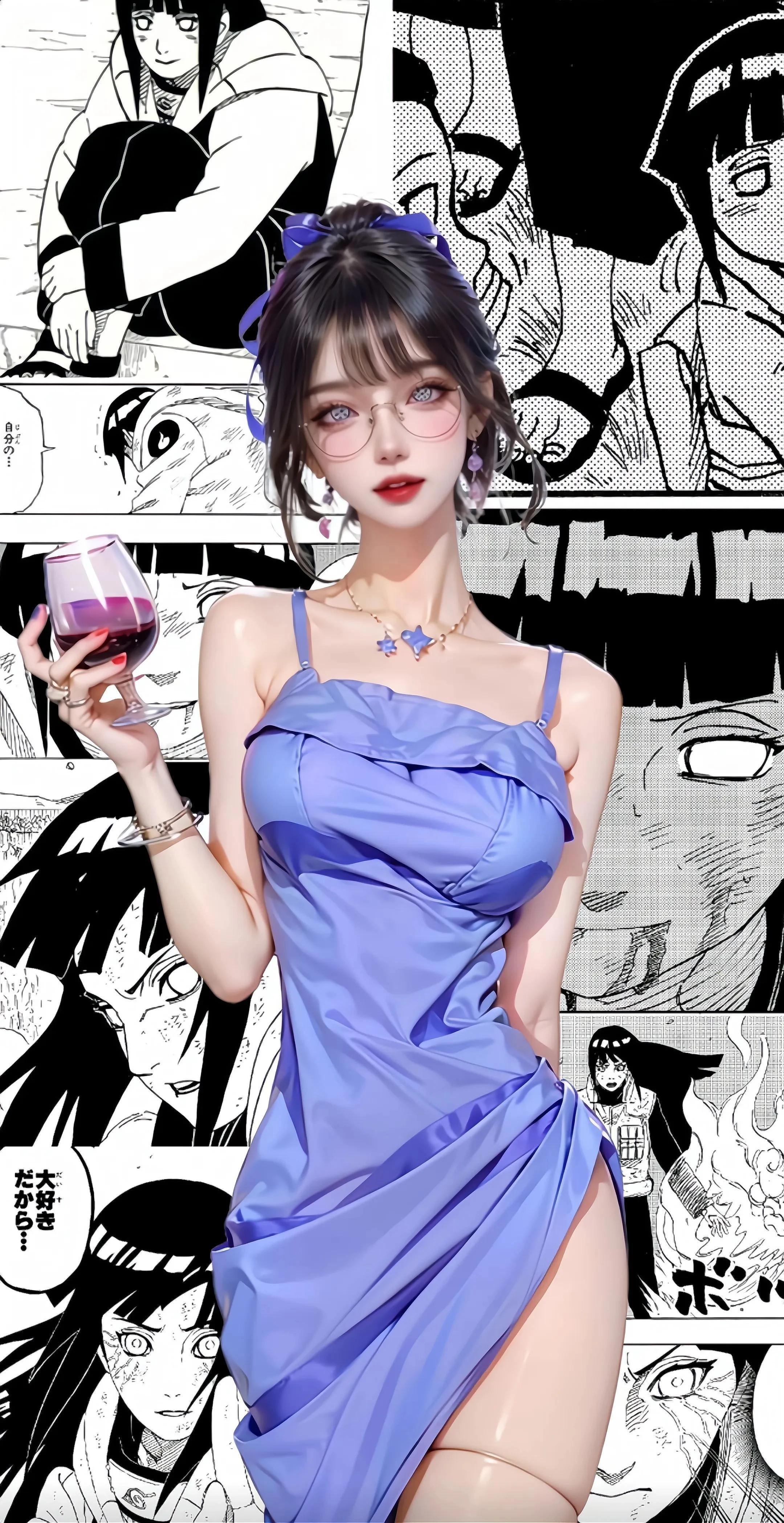 二次元手机壁纸·报纸墙背景壁纸