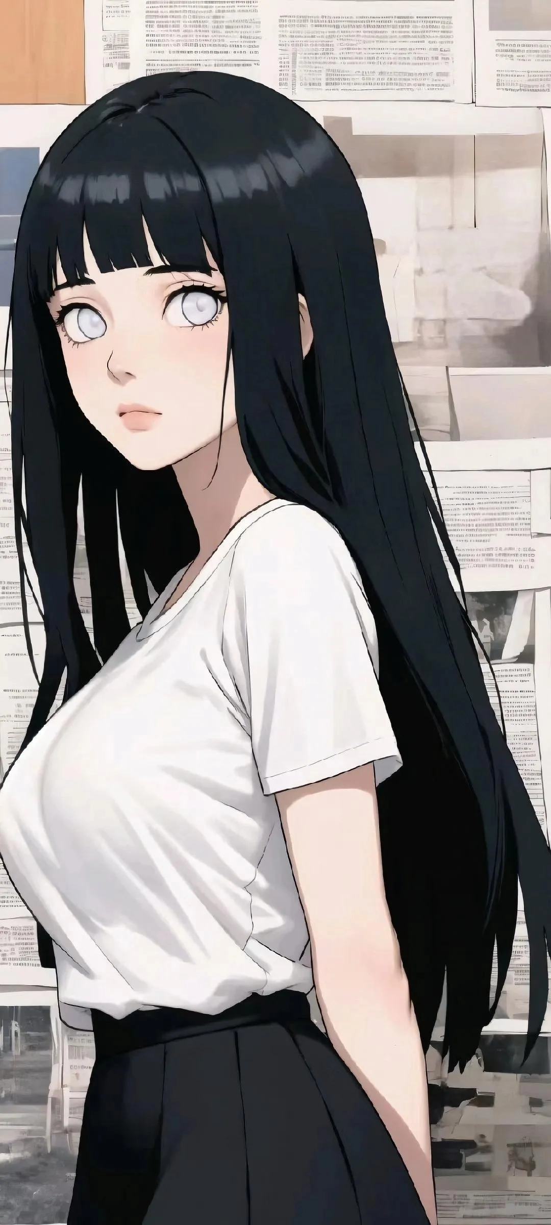 二次元手机壁纸·报纸墙背景壁纸 - 万事屋 | 生活·动漫·娱乐综合社区-银魂同好聚集地