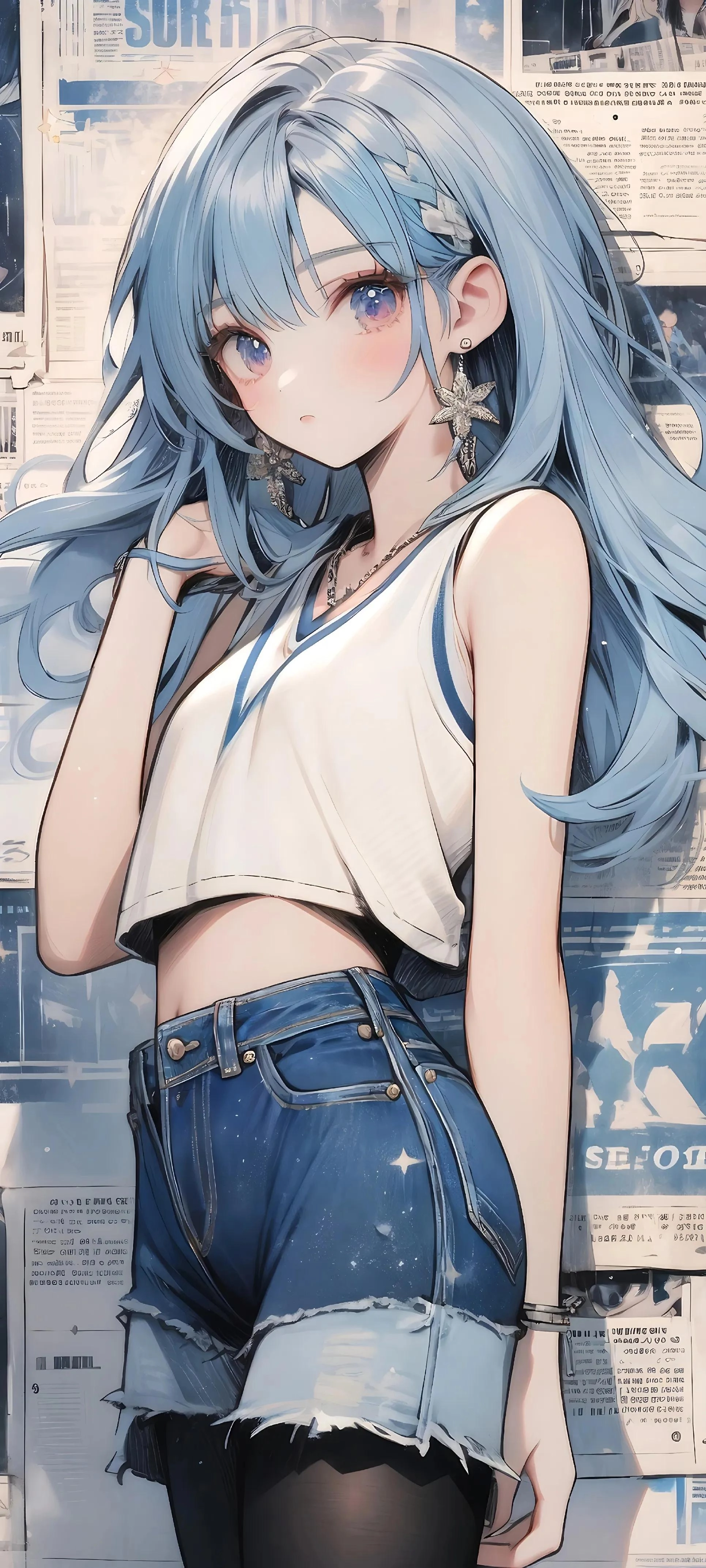 二次元手机壁纸·报纸墙背景壁纸 - 万事屋 | 生活·动漫·娱乐综合社区-银魂同好聚集地