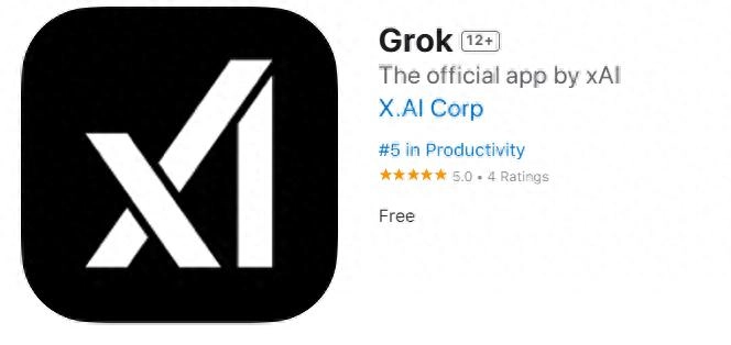 马斯克旗下人工智能公司xAI推出独立Grok应用，上架苹果商店 - 万事屋 | 生活·动漫·娱乐综合社区-银魂同好聚集地