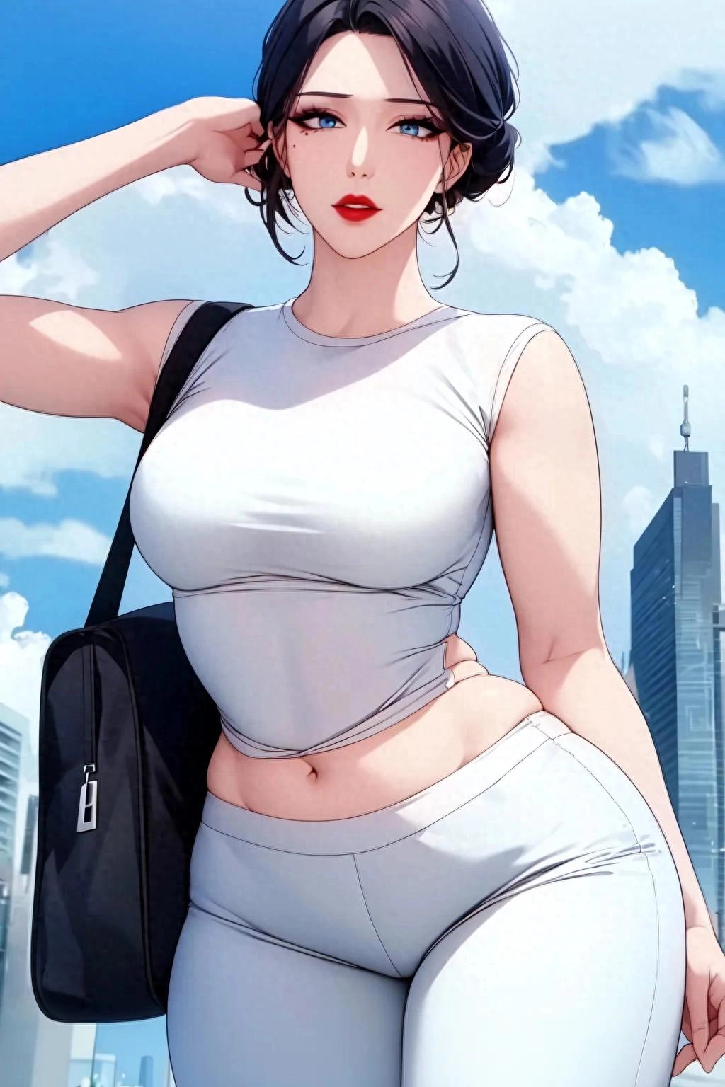 这套高清壁纸有点烧火，主题叫“美丽小姨来啦” - 美图壁纸银魂 - 大众生活 - 万事屋 | 生活·动漫·娱乐综合社区-银魂同好聚集地