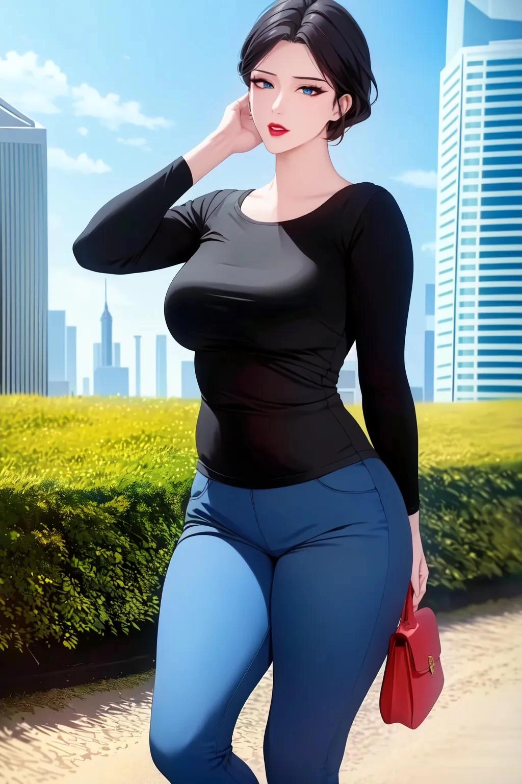 这套高清壁纸有点烧火，主题叫“美丽小姨来啦”