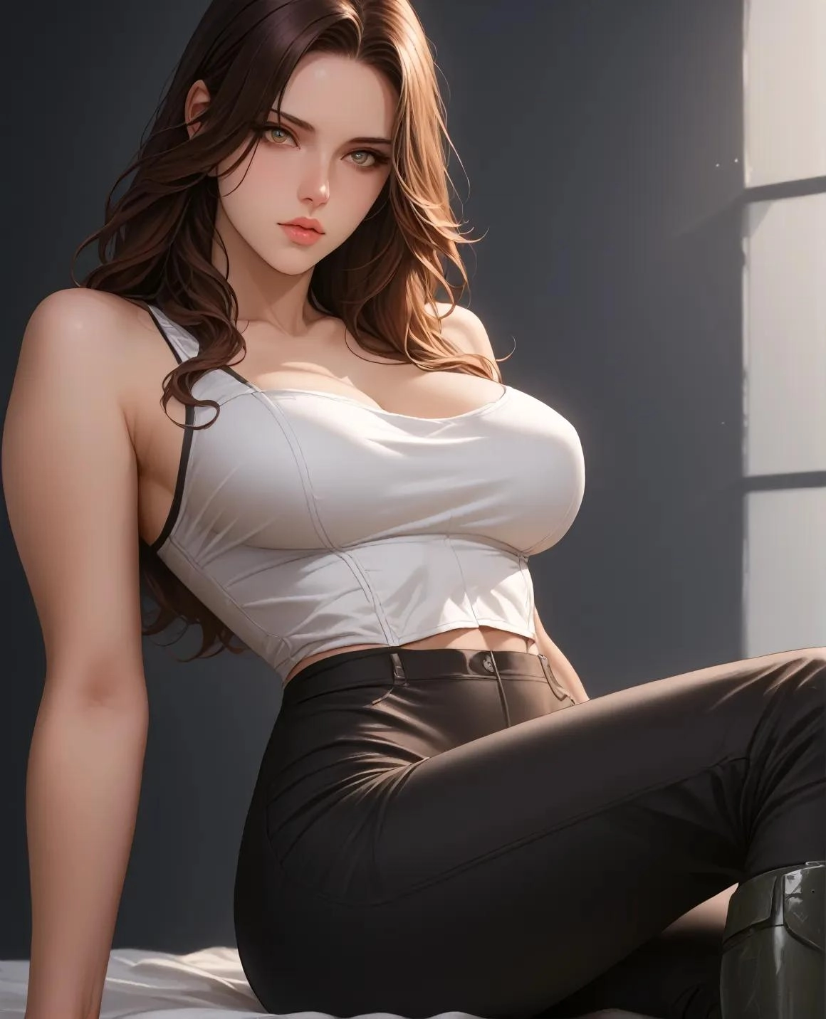 AI眼中的欧美冷峻美女