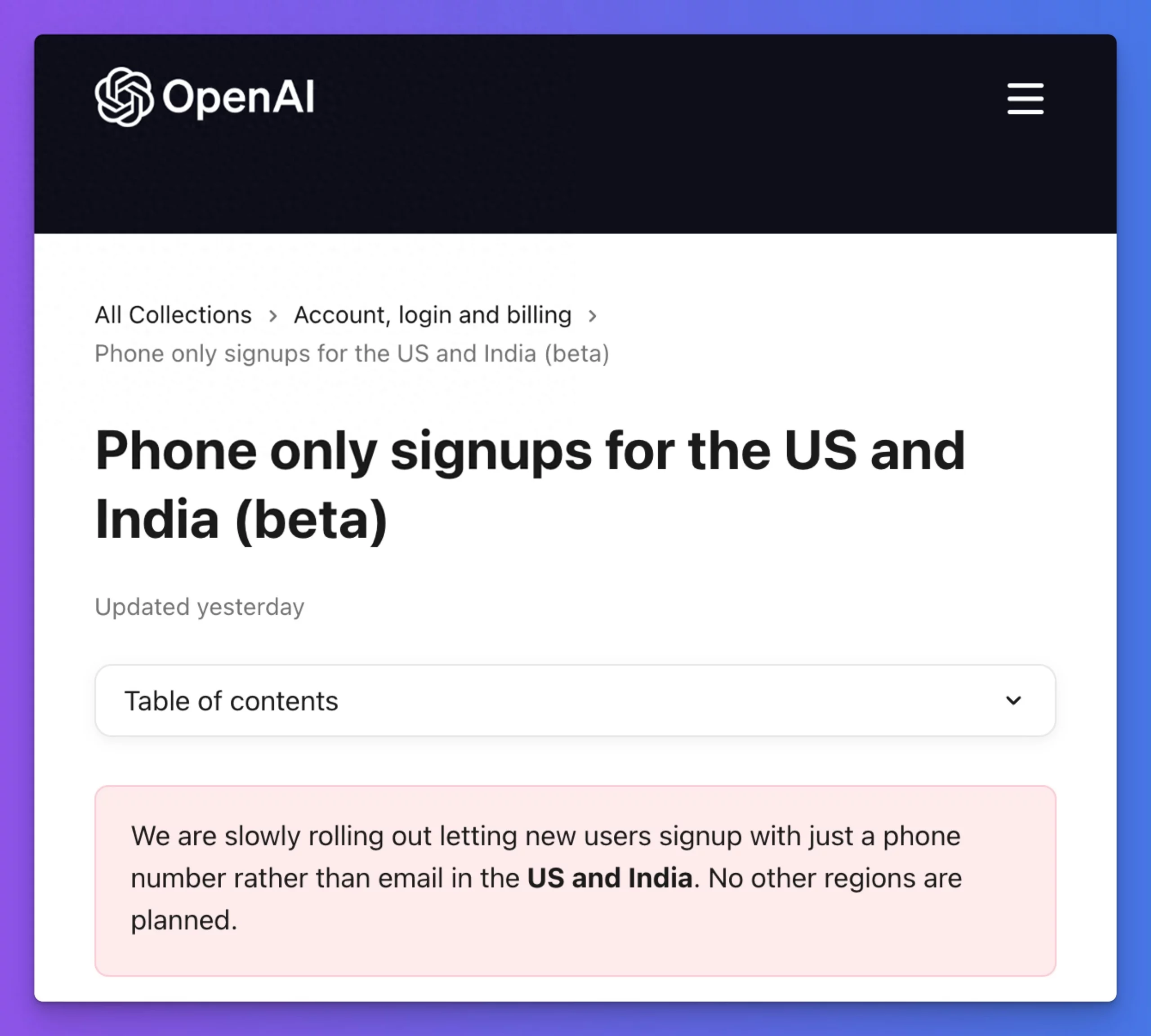 OpenAI 测试仅用电话号码完成 ChatGPT 注册 - 万事屋 | 生活·动漫·娱乐综合社区-银魂同好聚集地