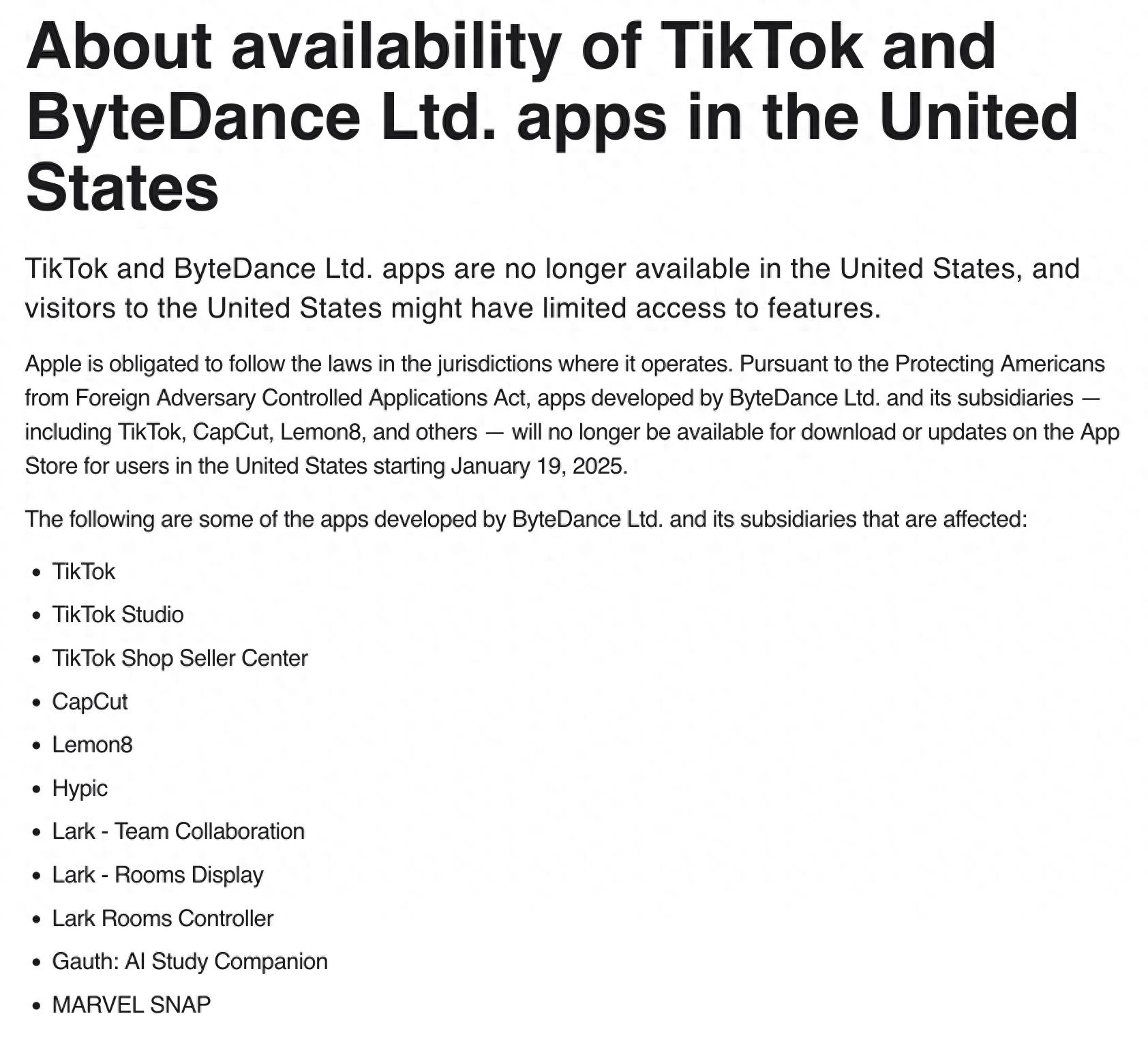 苹果公司称将TikTok从应用商店下架是依法行事 - 万事屋 | 生活·动漫·娱乐综合社区-银魂同好聚集地