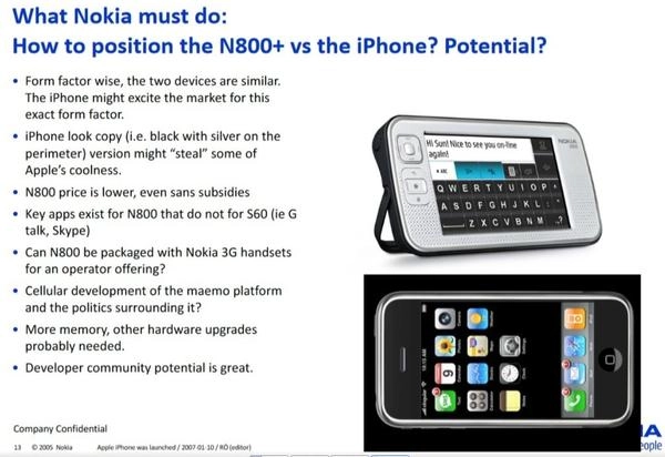 2007年诺基亚对iPhone的看法遭泄露:会改变整个市场