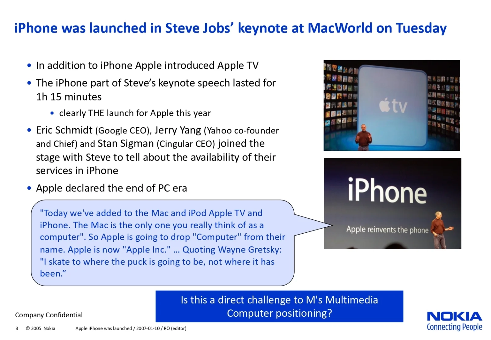 外网上在疯传一份诺基亚2007年时的内部PPT - 万事屋 | 生活·动漫·娱乐综合社区-银魂同好聚集地