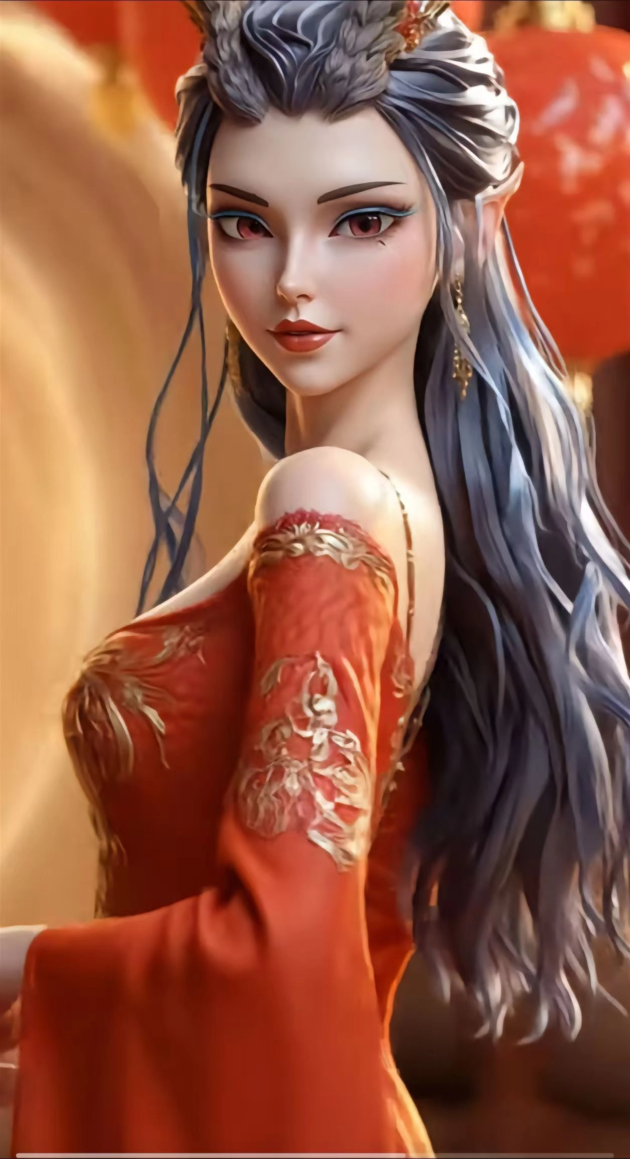 哪吒2中的敖丙姑姑敖闰做手机和电脑壁纸都是很漂亮的！ - 万事屋 | 生活·动漫·娱乐综合社区-银魂同好聚集地