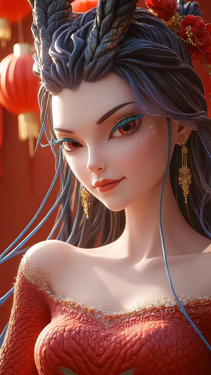 哪吒2中的敖丙姑姑敖闰做手机和电脑壁纸都是很漂亮的！ - 万事屋 | 生活·动漫·娱乐综合社区-银魂同好聚集地