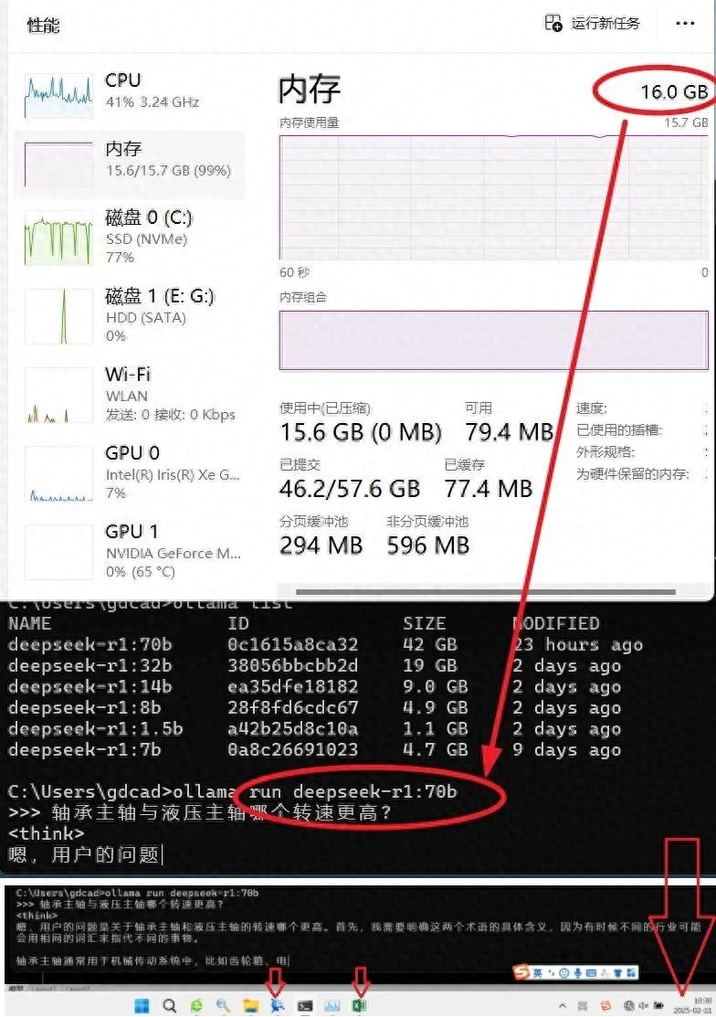 有网友分享用16g内存4g显存尝鲜deepseek-r1:70b - 技术宅银魂 - 科技改变生活 - 万事屋 | 生活·动漫·娱乐综合社区-银魂同好聚集地