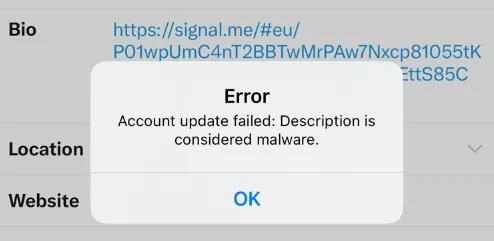 X正在禁止转向Signal加密消息服务的链接 因为联邦雇员通过它向记者爆料