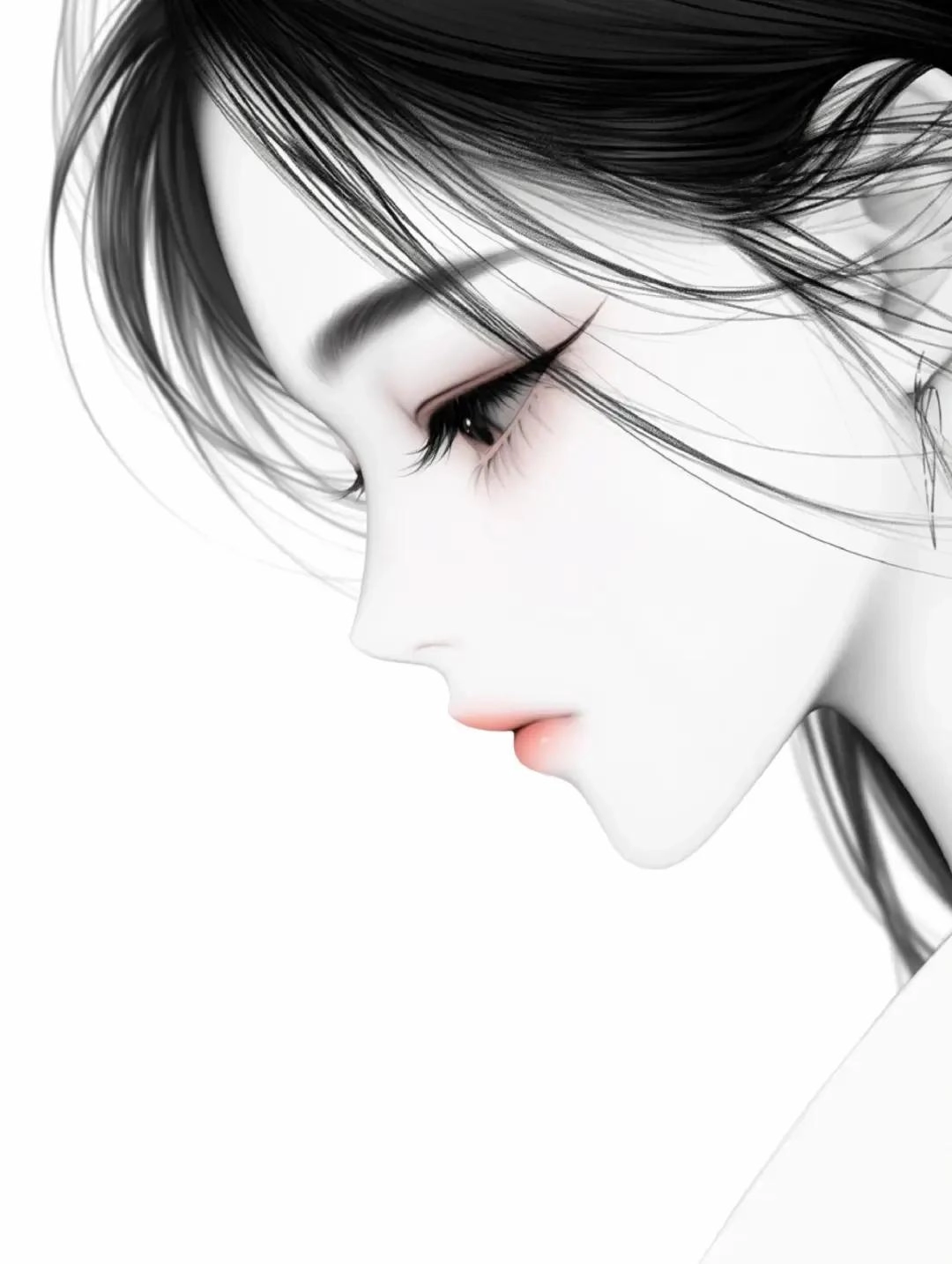 红唇清眸的高清妹子壁纸 - 万事屋 | 生活·动漫·娱乐综合社区-银魂同好聚集地