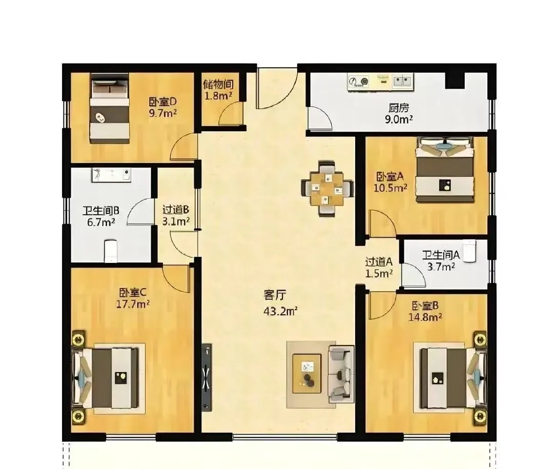 这套户型不错，可惜如今房市被搞坏了 - 生活银魂 - 大众生活 - 万事屋 | 生活·动漫·娱乐综合社区-银魂同好聚集地