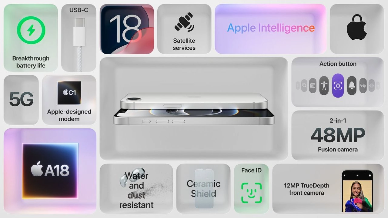 iPhone 16e是苹果自研5G基带C1首秀