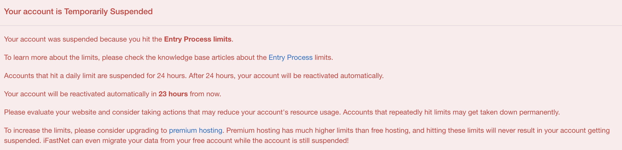 踩坑了，免费空间infinityfree原来有每日登陆次数限制 - 技术宅银魂 - 科技改变生活 - 万事屋 | 生活·动漫·娱乐综合社区-银魂同好聚集地