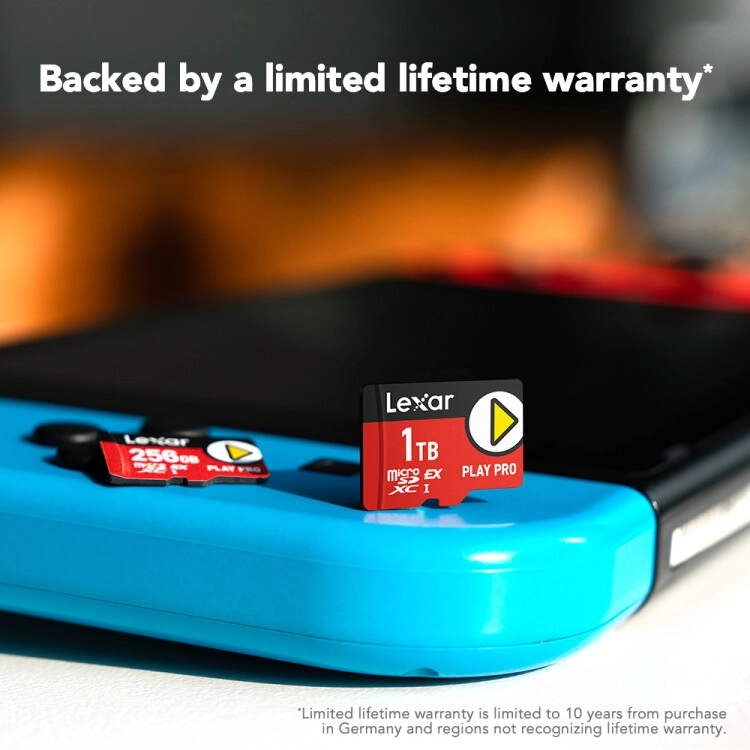 Lexar推出首款适用于任天堂Switch 2的1TB microSD Express记忆卡