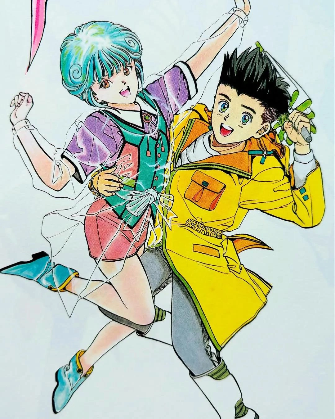 有人说这位是当年最会画屁股的大神，桂正和插画作品一组