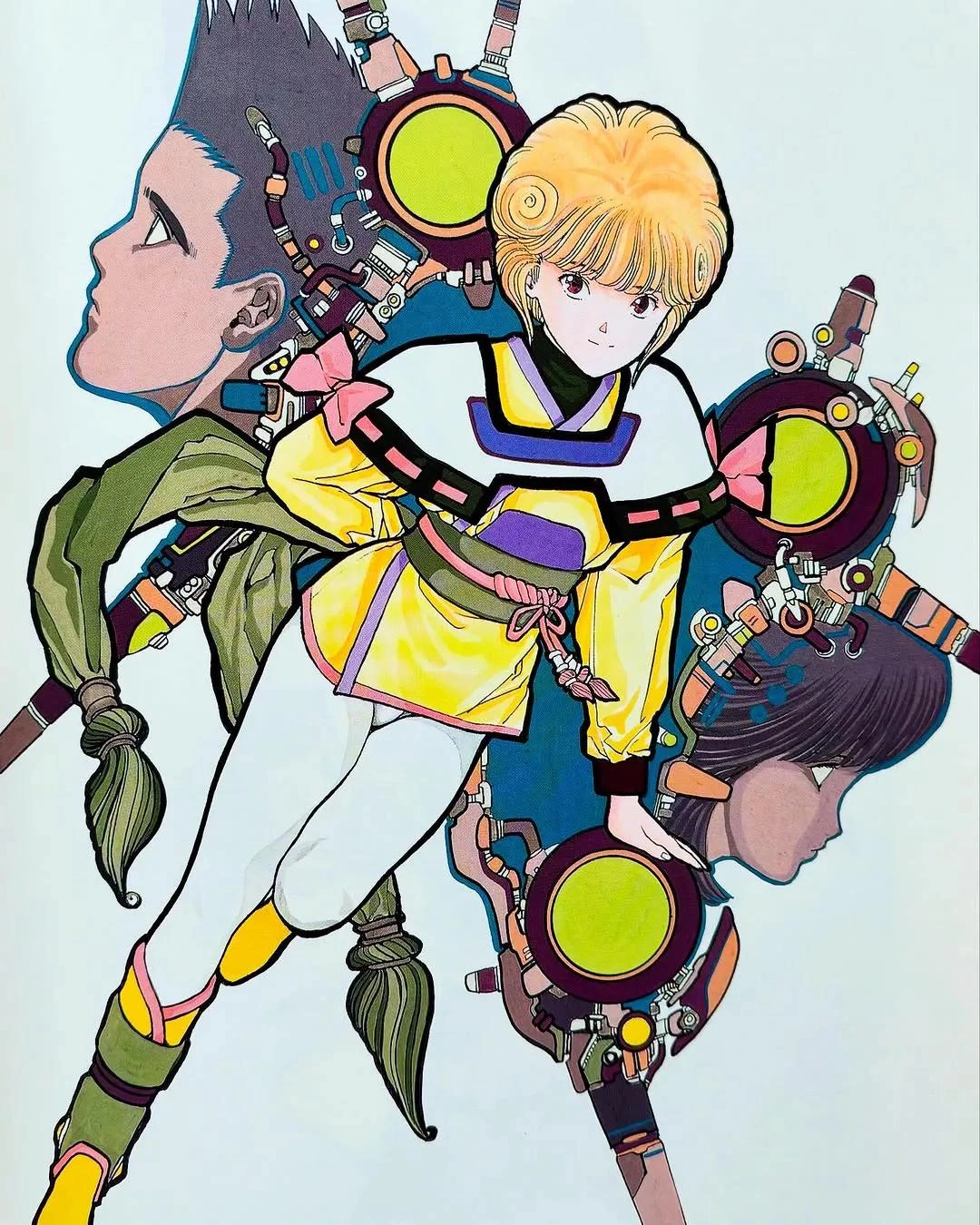 有人说这位是当年最会画屁股的大神，桂正和插画作品一组