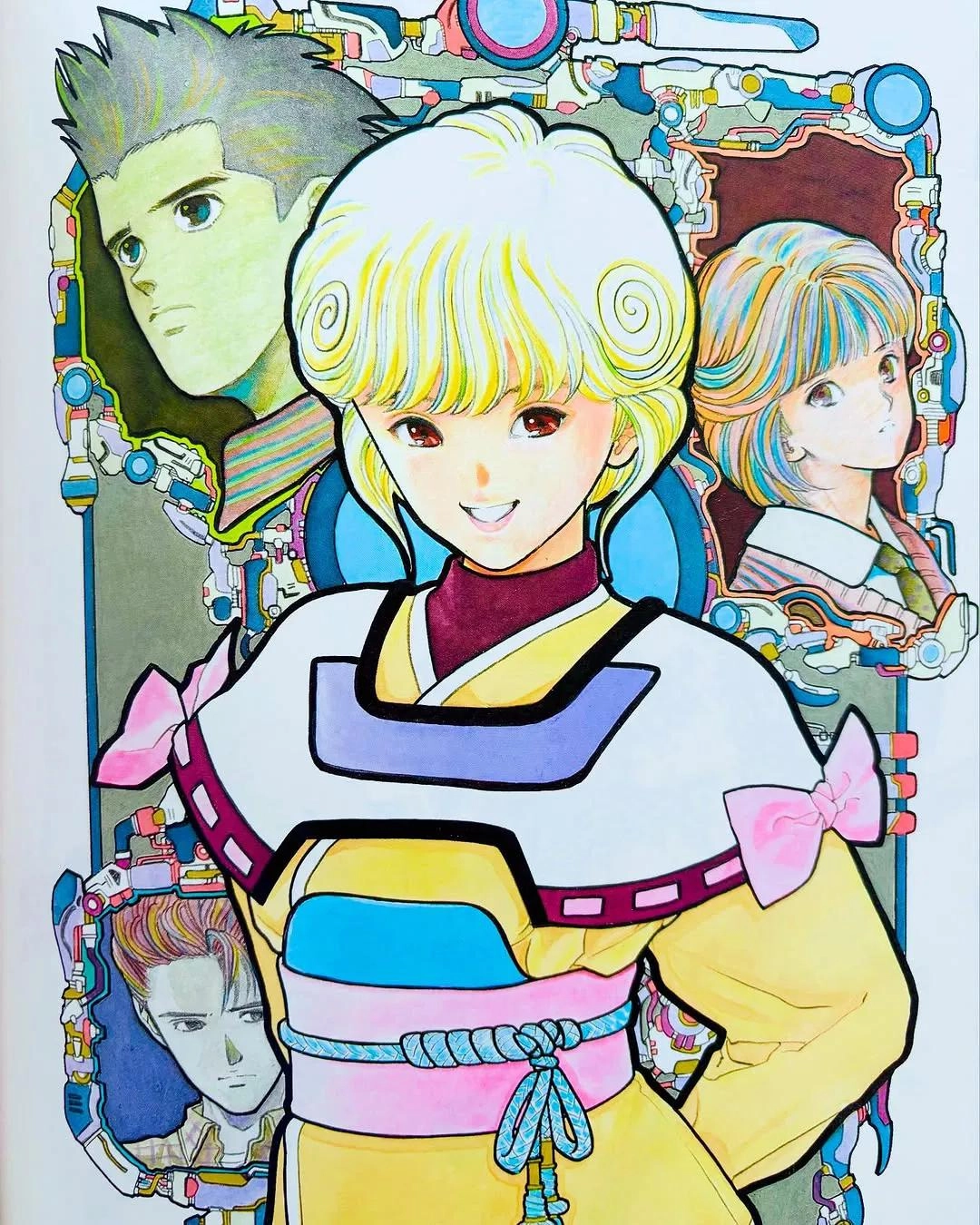 有人说这位是当年最会画屁股的大神，桂正和插画作品一组